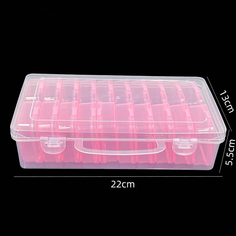 14/20grids PP Storage Box Mini Transparent Plastic Case Container Square Rectangle Packaging Box For Jewellry Beads Small Items