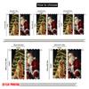 2pcs,2D Plane Printing Contemporary Curtains Santa Dog Christmas Gift (3) Polyester (without Rod) Festive Use for Kitchen Living