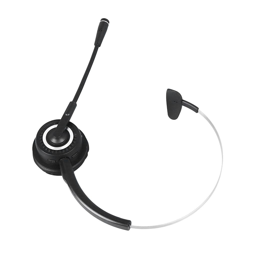 Bluetooth Telephone Headset Noise Reduction Single Ear Wireless Headphone for Customer Service