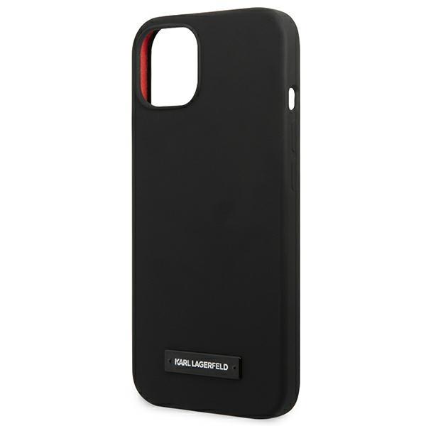 Karl Lagerfeld KLHCP13SSLMP1K iPhone 13 mini 5.4" hardcase black/black Silicone Plaque
