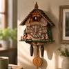 Cuckoo Clock Wall Hanging Mechanical Hourly Chime Vintage Style Living Room Bedroom Home Wall Clock Wooden Wallclock Gift