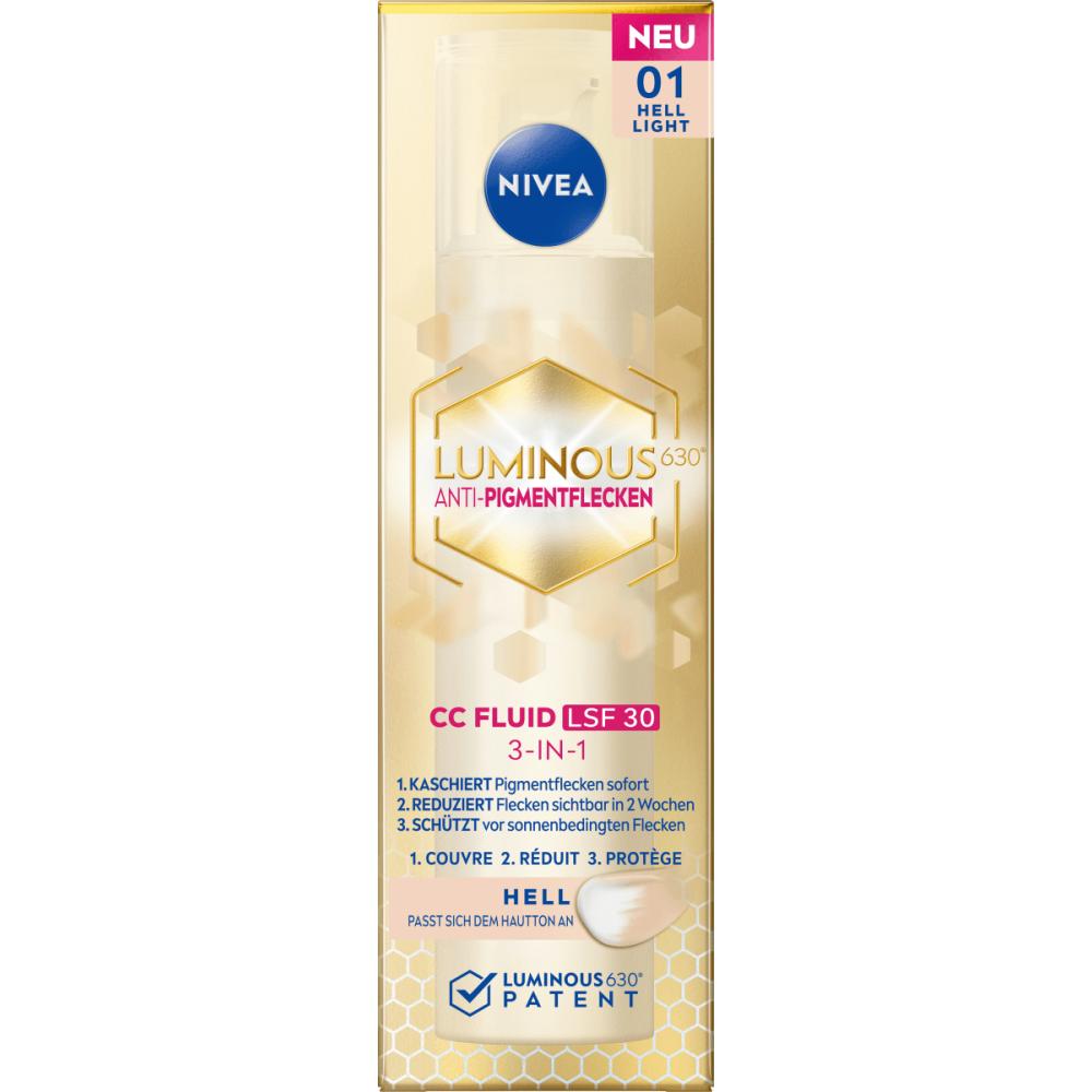 Nivea CC Cream Luminous 630 Tinted Fluid SPF30 Light 40ml