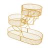 Fruit Basket 3 Tiered Vegetable Rack Kitchen Counter Multiuse Metal Fruit Bowl Organizer for Potato Snack Dining Room Table