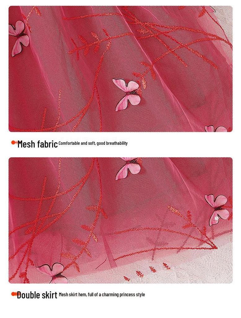 2025 Girls' Summer Princess Tulle Dress: Trendy Children's Fashion