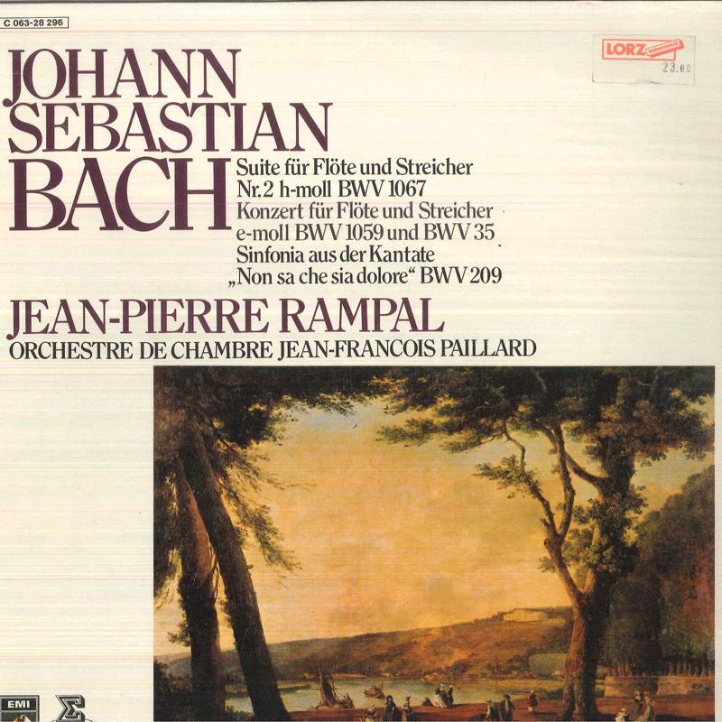 

LP Record JEANPIERRE RAMPAL ORCHESTRE DE CH Bach Suite Fur Flote Und Streicher 1C06328296 EMI Germany Classical Used