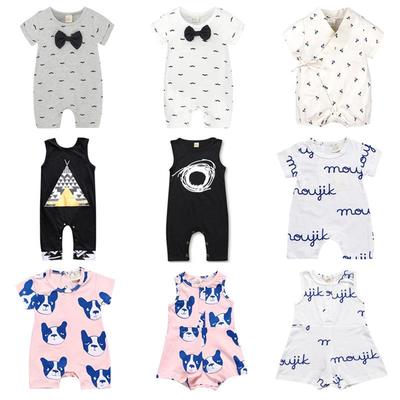 Clearance: Toddler & Baby Dog Sleeveless Romper - Summer Homewear for Boys & Girls