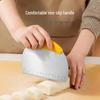 Stainless Steel Beveled Rice Noodle and Cream Scraper with Scale - Multi-Purpose Baking Cutter.