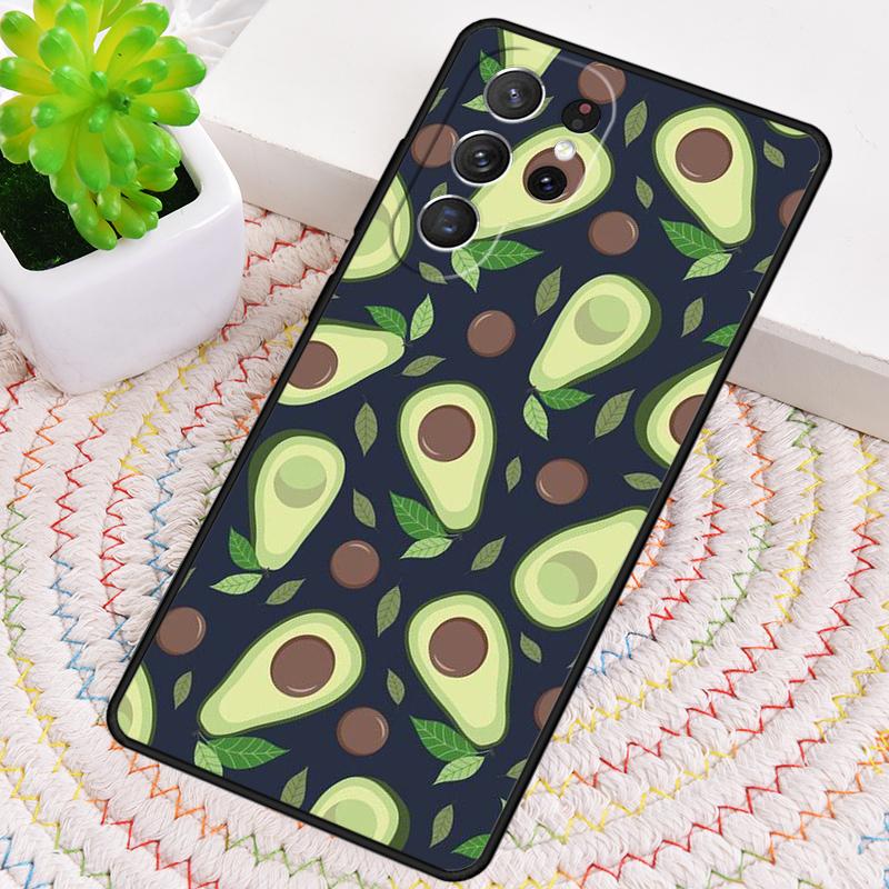Lovely Avocado Silicone Phone Case For Samsung Galaxy Note 10 Pro S26 S25 S24 S23 S22 S21 Plus S25Ultra Capa Cover