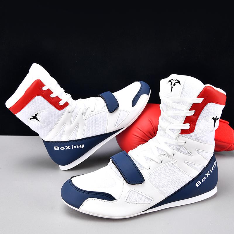 Professional Lightweight Anti Slip Wrestling Training Shoes, High-quality Black Gold Combat Gym Boxing Shoes, Sizes 39-46