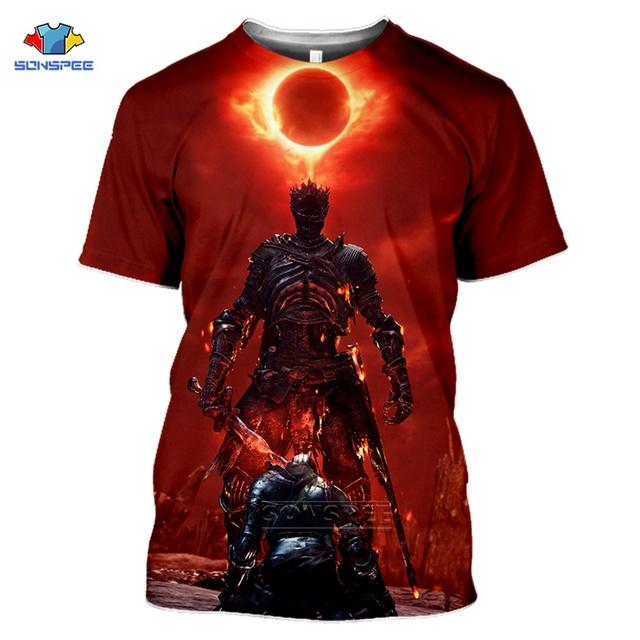 Yaz Erkek T-Shirt Moda 3D Baskı T Shirt Oyun Kadın Rahat Sokak Şıklığı Serin Spor Üst