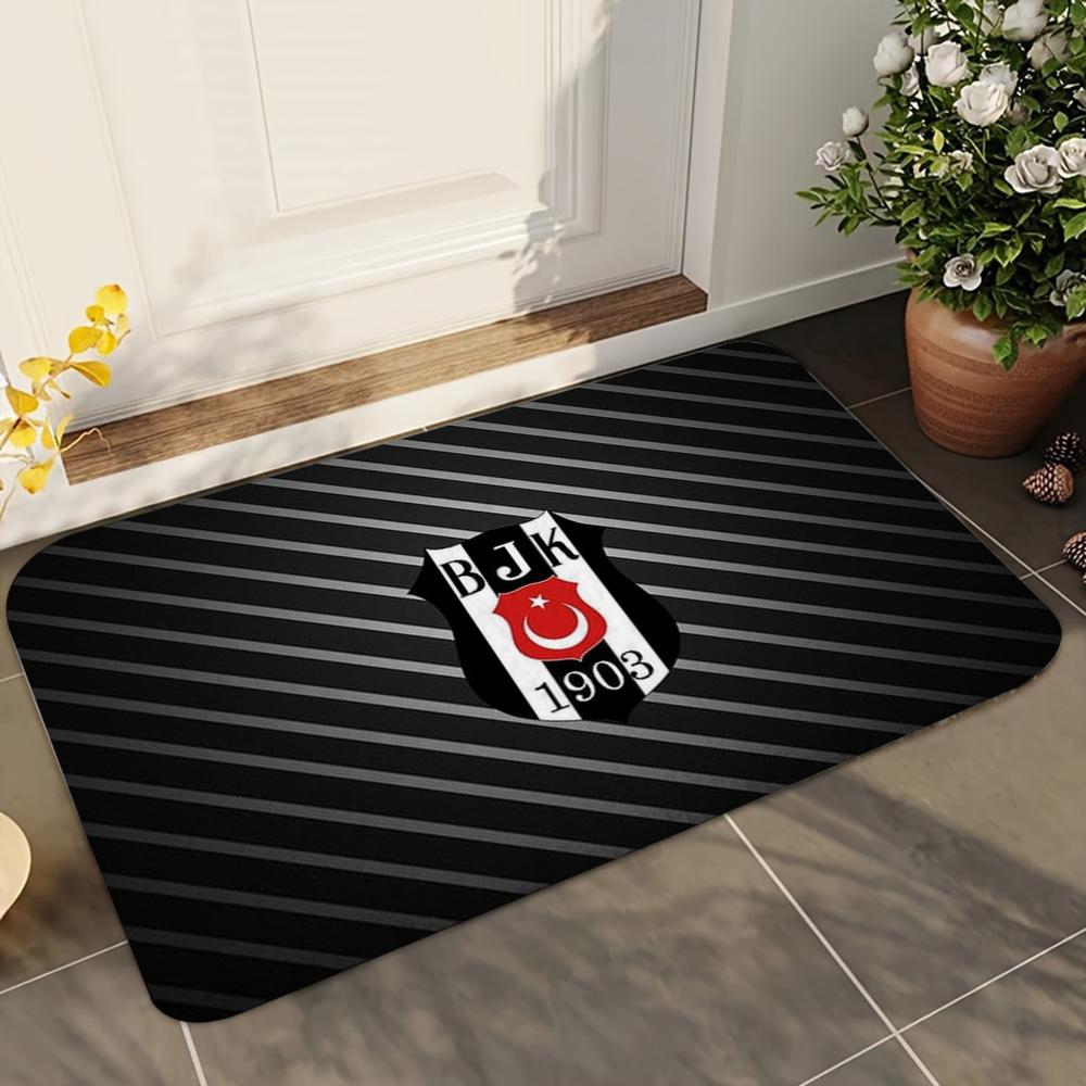 1pc Fashion Besiktas BJK Bathroom Absorbent Mats Anti-Slip Mats Home Decor Supplies Carpets Home Kitchen Floor Mats