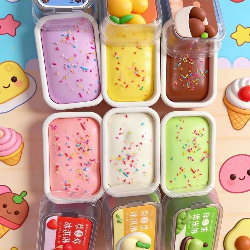 Slow Rebound Squeeze Toy 1Pcs Realistic Bread Simulation Soft Sticky Stress Relief Fidget Toy for Home Office Play