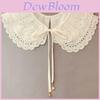Polyester Embroidered Faux Collar With Lace Trim For Adult Fashion Accessories