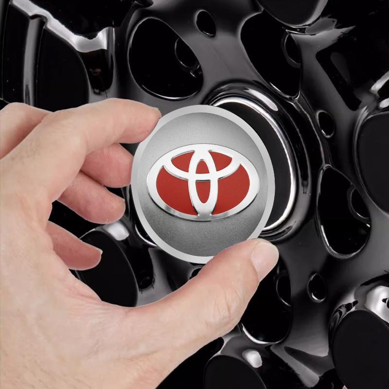 4Pcs 60mm Car Wheel Center Hub Center Cap Rim Hub Dustproof Cover Emblem For Toyota Corolla Rav4 Auris Camry Yaris CHR avensis 6GR