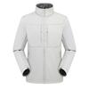 Unisex Waterproof Windproof Softshell Jacket with Stand-Up Collar for Outdoor Activities