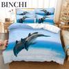 White Tiger Bedding Set 3Pcs Duvet Cover Soft Comfortable Breathable For Bedroom Guest Room Decor