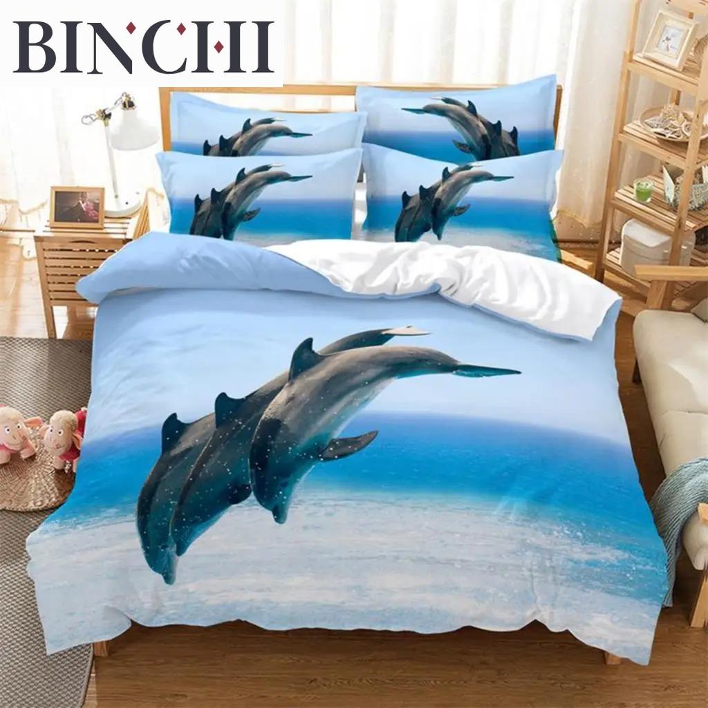 White Tiger Bedding Set 3Pcs Duvet Cover Soft Comfortable Breathable For Bedroom Guest Room Decor