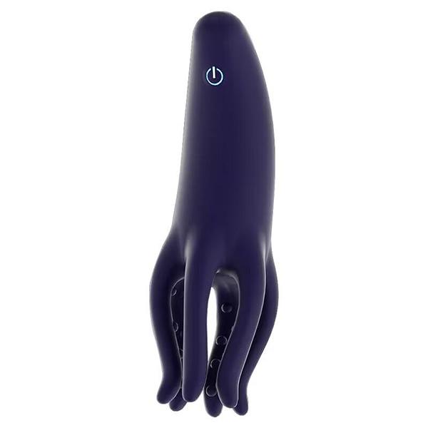 Glans Trainer pro muže Výkonný vibrační penis Glan masturbátor Měkká masáž na konečky prstů Prodloužení výdrže Masážní vibrátor Ruční Glans Trenažér Sexuální hračka