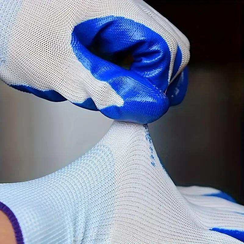 1 Pair Rubber Dip Glue Rubber Skin Work Gloves Thin Latex Non-Slip Wear-Resistant Thickened Thin Gloves Labor Protection Gloves