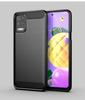 For LG K52 Case Rubber Silicon Carbon Fiber Back Cover For LG K52 K22 K62 K92 K42 Q92 Q62 Q52 K51 K61 Phone Case For LG K52 Case