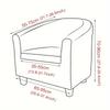 2PC/Set Club Chair Cover Stretch Armrest Sofa Covers Spandex Non-Slip Machine Washable Furniture Protector For Living Room
