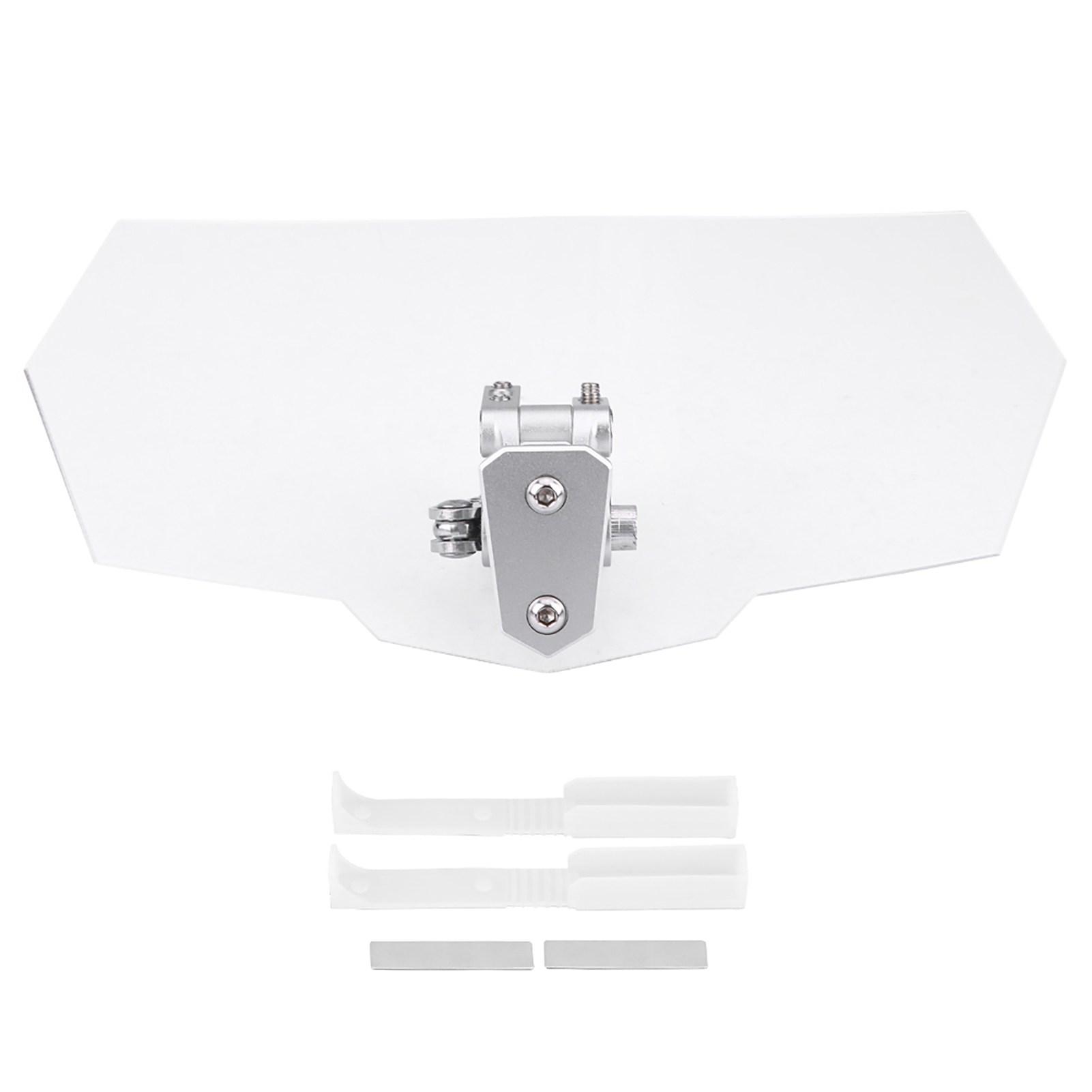 

Universal Motorcycle Windshield Adjustable Windscreen High Strength Wind Deflector чистый