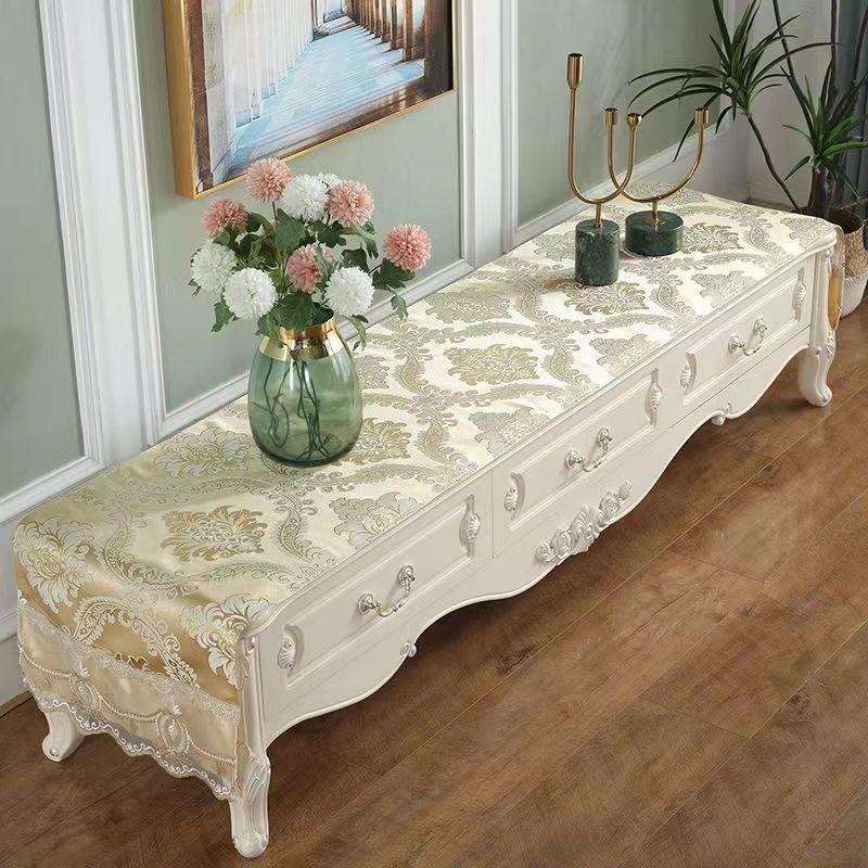 European Table Runner Luxury Silk Jacquard Table Runners Decorative Bed Runner Classic Table Flag Living Room Hotel