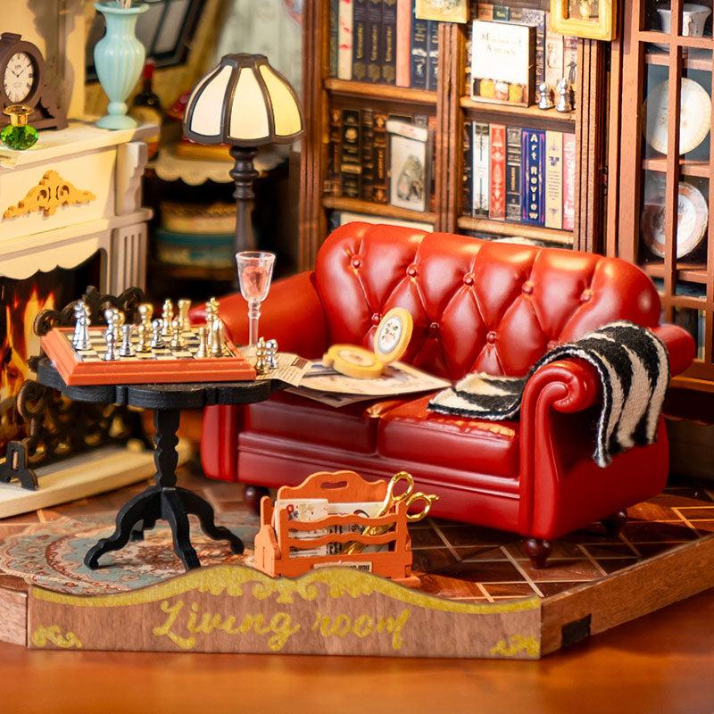 ROBOTIME Rolife 3D Puzzles Catherine's Living Room DIY Miniature House DG175