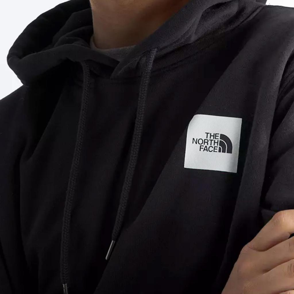 The North Face Brand Proud TNF Size with Back Print and Fleece Men's Hoodie, Black, XS, Lining.