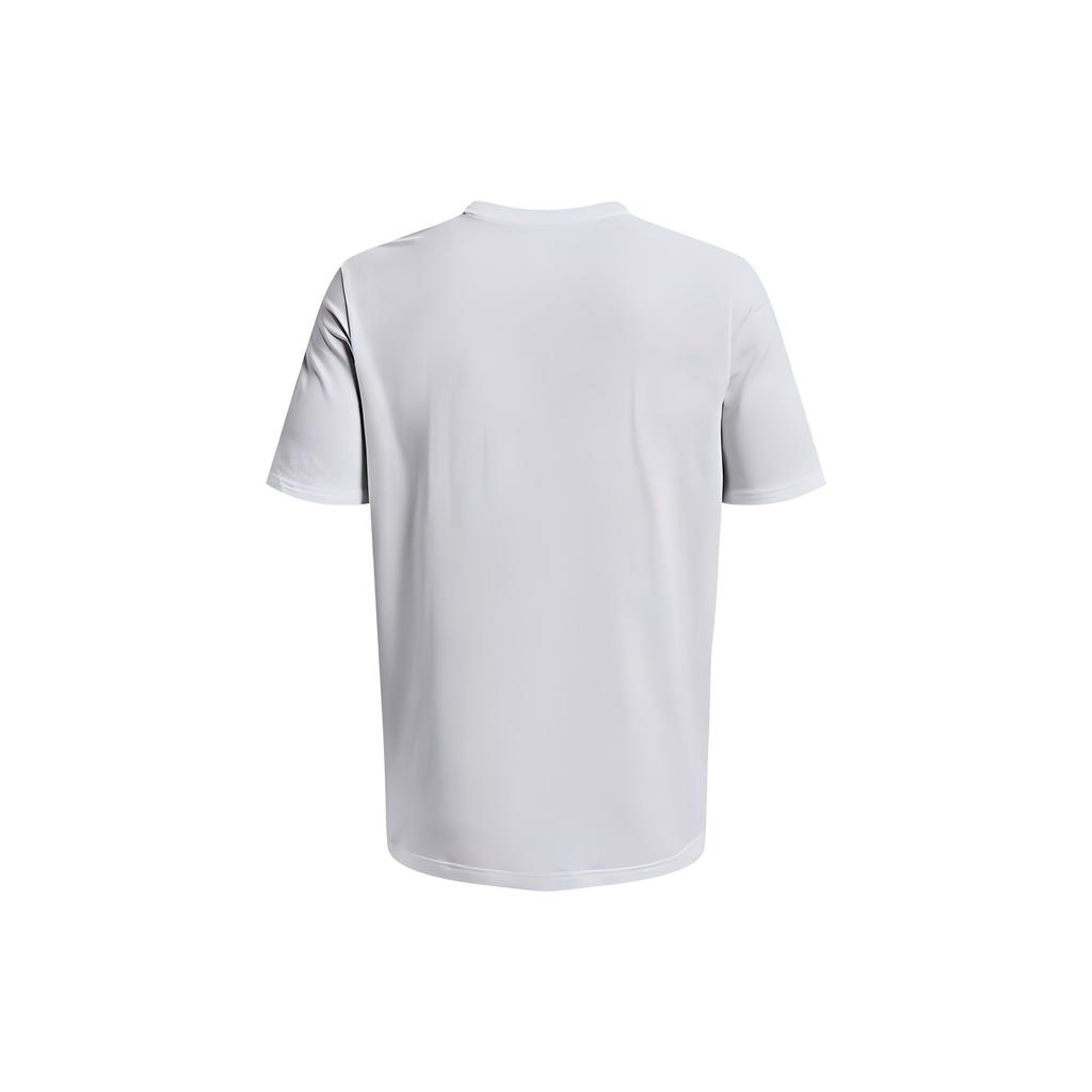 Under Armour Star Pattern Letter Print Crew Neck Short Sleeve T-Shirt Men Tops White 1376802-100