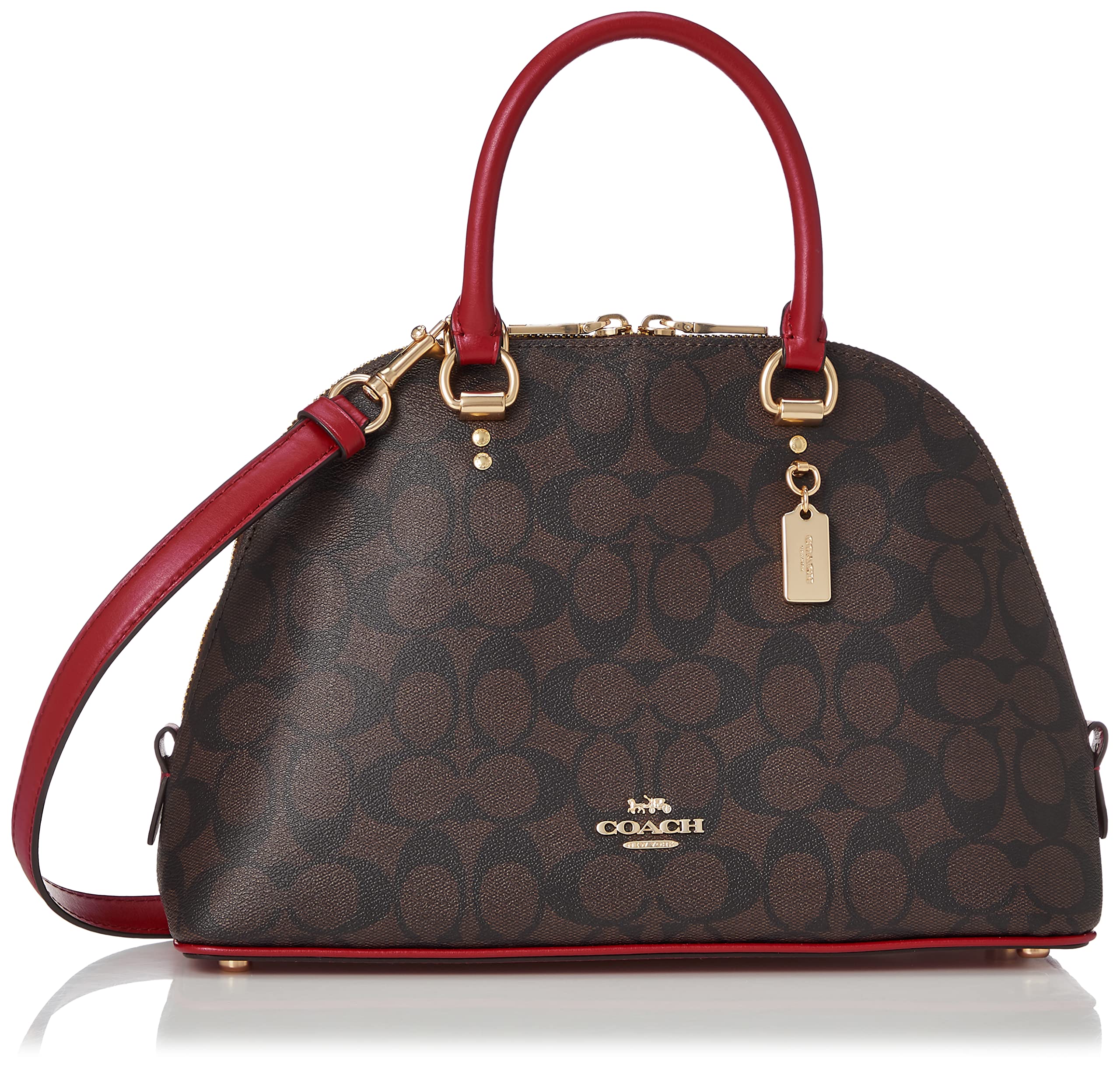 

Сумка Signature [Coach] женская Im/Brown1941Red [Товар]