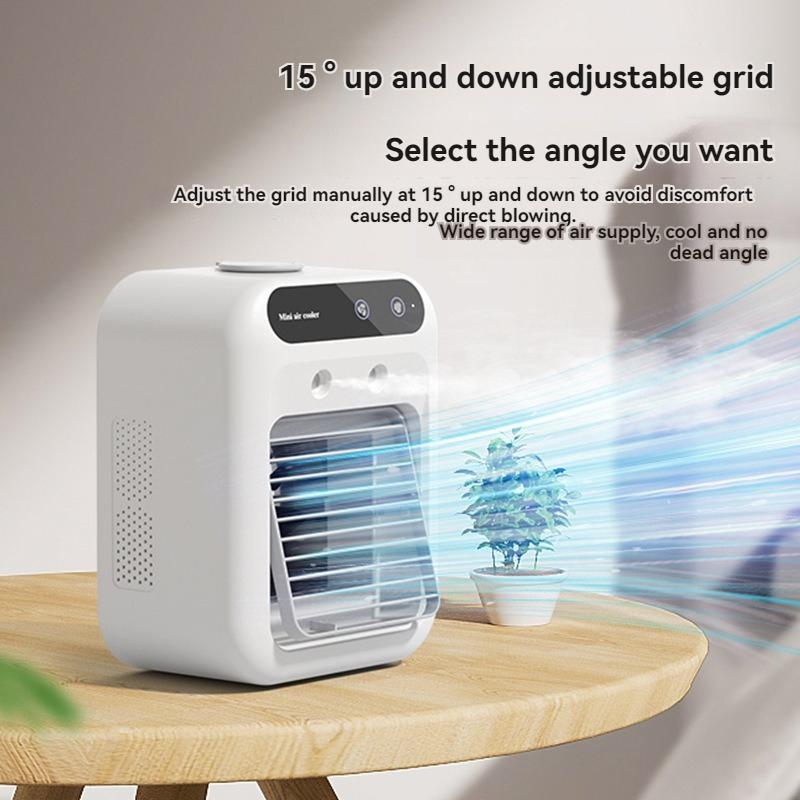 Spray Desktop Air Cooler USB Spray Mini Small Air Conditioning Fan Desktop Cold Fan Dormitory Mobile Summer Refrigeration