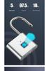 Smart Waterproof Outdoor Fingerprint Padlock: Rust-Proof, Anti-Theft, Password-Protected for Door & Cabinet Security