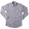 HITOYOSHI Easy Care Shirt Long Sleeve 10 Sizes Hitoyoshi Dress Shirt Cotton LB-W3 [Semi-wide/Navy Stripe/39-84] Men's 100%