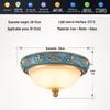European Retro Dimmable LED Ceiling Light for Hallway, Balcony, or Bedroom