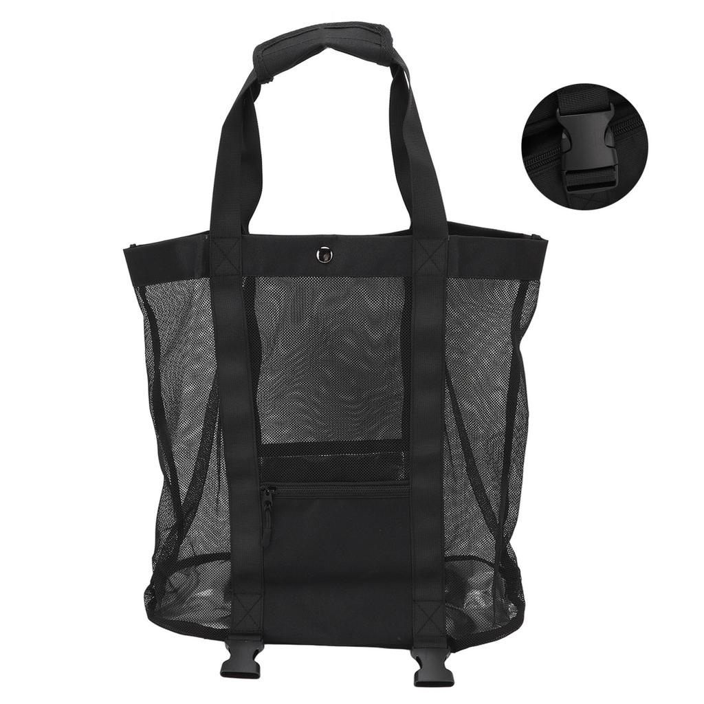 Beach Bag Outdoor Leisure Two in One Black Removable Storage Bag BBQ Picnic Beach Camp Storage Insul