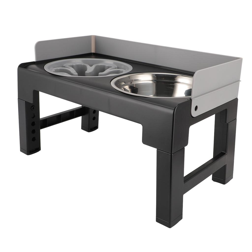 Boluri pentru câini înălțate, rezistente la mizerie, reglabile, suport înălțat pentru boluri pentru câini, protecție pentru gât, hrănitor pentru câini antiderapant