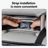 Fit PU Leather Car Trunk Organizer - Double-Layer Storage Bag with Large Capacity, Diamond-Patterned Design for Rear Seat & Vehicle Interior