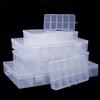 Storage Box Transparent Plastic Box Packaging Box Household Offi Supplies Storage DIY Handmade Material Desktop Storage TMZ