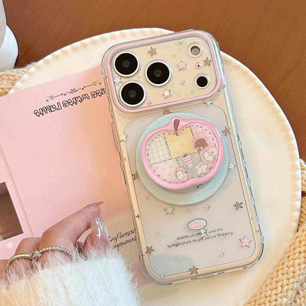 Creative Apple Magnetic Phone Case Compatible with iPhone 16, iPhone 17, and iPhone 17 Pro Max