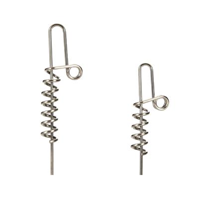 50Pcs/set Fishing Baits Spring Lock Pin Lures Connector Spring Needle Screw Hook