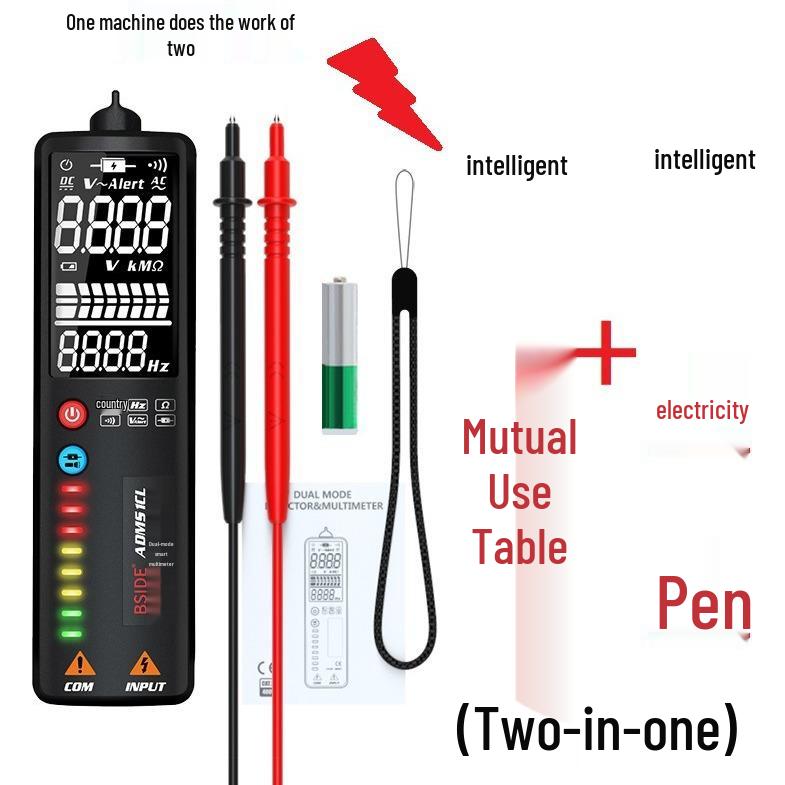 

Розумний мультиметр-ручка BSIDE Aimer ADMS1CL з високою точністю та великим екраном ADMS1 English (no battery)