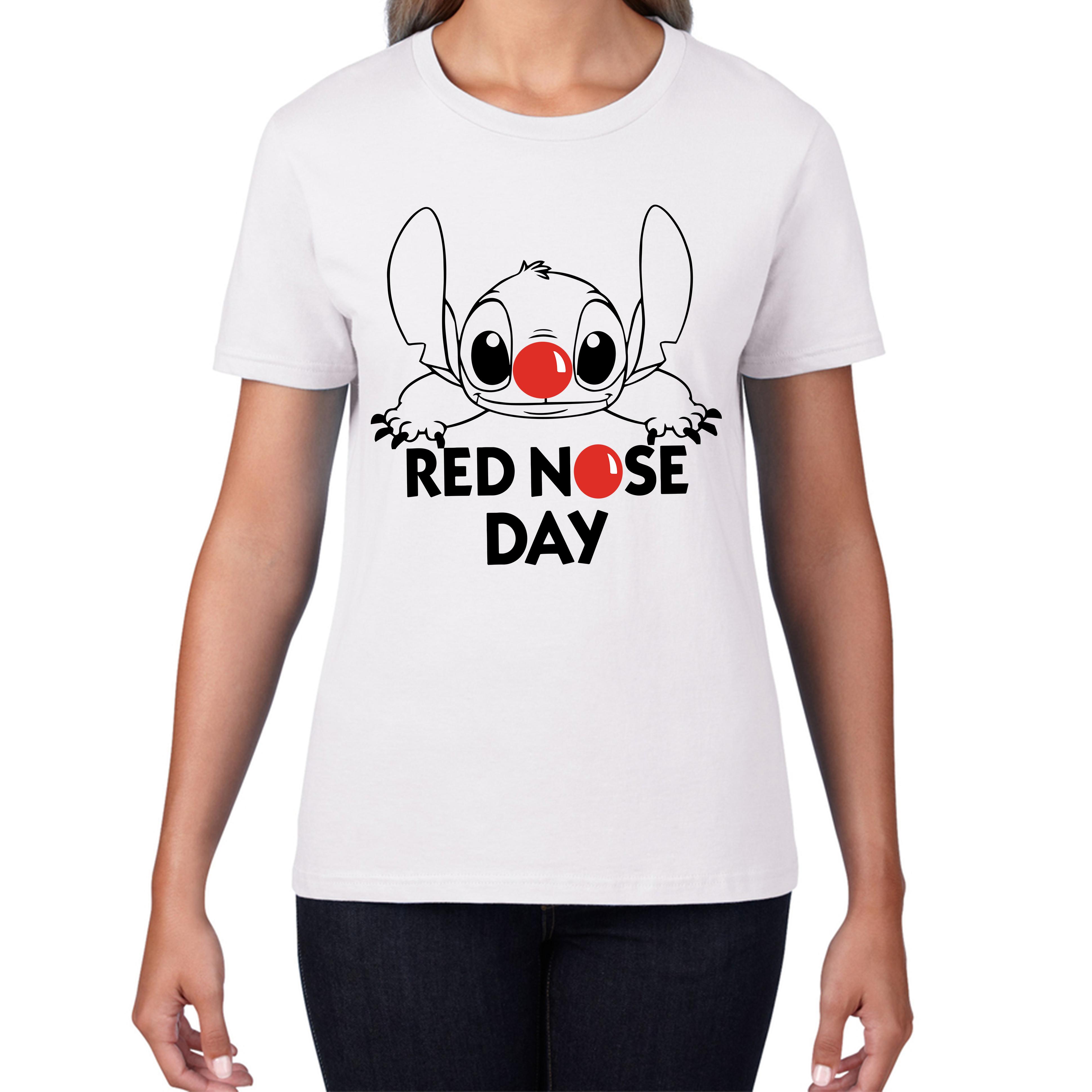 Red Nose Day Stitch Ladies T Shirt Mens Tops Tees Unisex S