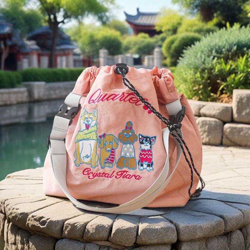 Cartoon Cute Embroidered Bento Handbag