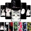 For Vivo V50 Lite Phone Case V 50 Lite Coque Cute Cartoon Black Silicone Soft Back Cover For Vivo V50 Lite 5G 4G Case V50lite
