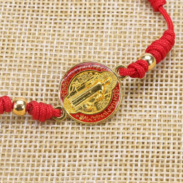 Handmade String Rosary Bracelets Adjustable Luck Bracelet Prayer Jewelry Gift