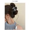 Vintage Polka Dot Bow Large Hair Claw Luxury Shark Clip Women Back Head Hair Accessories