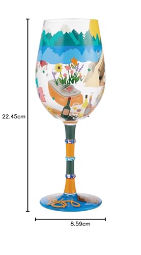 enesco Lolita Wine Glass Glamping 6010893