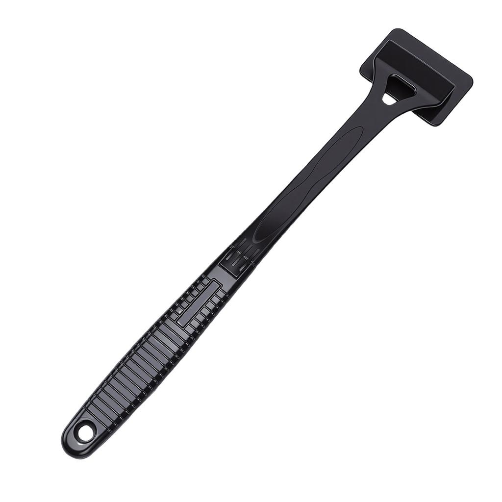 Foldable Back Scratcher Ergonomic Handle Portable Multi Functional Pet Grooming Comb Massage Scratcher Black
