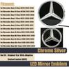1pcs Front Grill Emblem Tar Logo For Mercedes Benz A B W117 W176 C E S R SL ML GL GLA GLK-Class Mirror Illuminated Star Emblem BD1